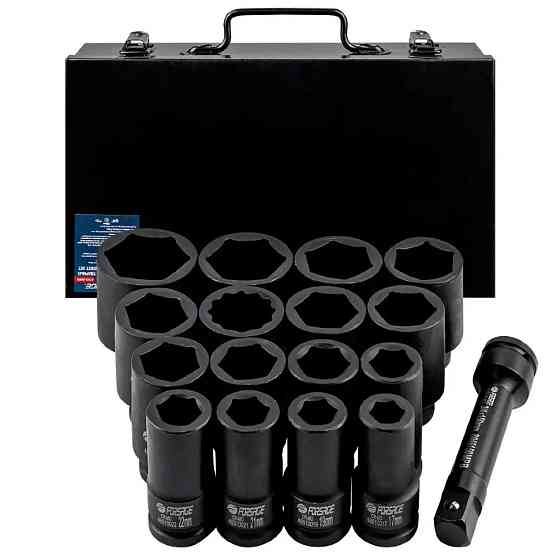 Набір подовжених ударних головок 3/4'' 17-50мм Forsage F-6163-5MPB 16шт. Одеса