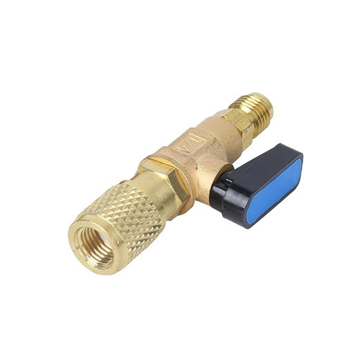 Латунный кран для заправки фреона R22 в холодильниках Киев - изображение 1