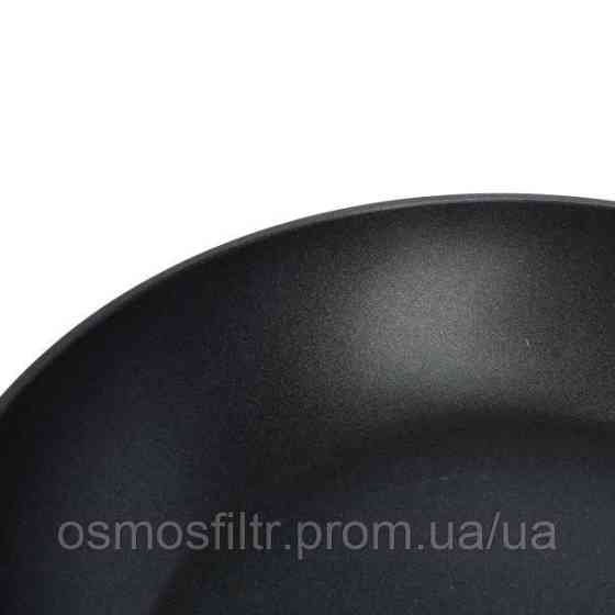 Сковорода Axentia Blackline Ø 24 см ручка нерж аллюминиевая антипригарное покрытие PTFE (135650) Киев