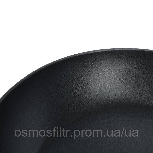 Сковорода Axentia Blackline Ø 24 см  ручка нерж аллюминиевая антипригарное покрытие PTFE (135650) Киев - изображение 3