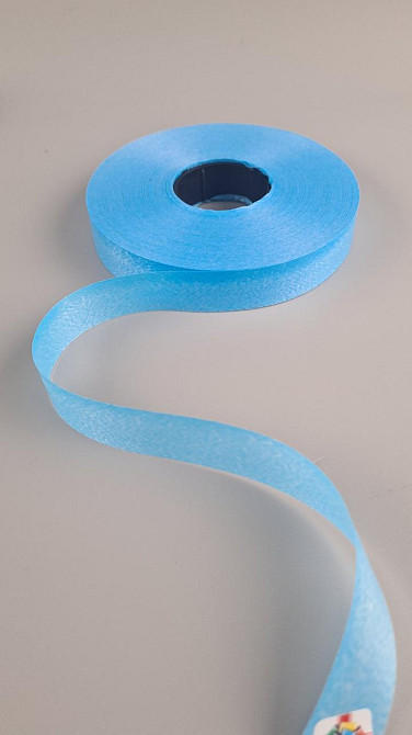 Стрічка поліпропіленова для повітряних куль і подарунків 2 см х 100 ярдів блакитна (1 пачка) Харків - фото 1