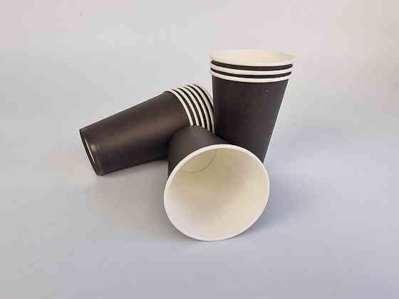 Склянки паперові одноразові 340 мл "ЧорНО/БІЛИЙ" (50 шт.) Харків