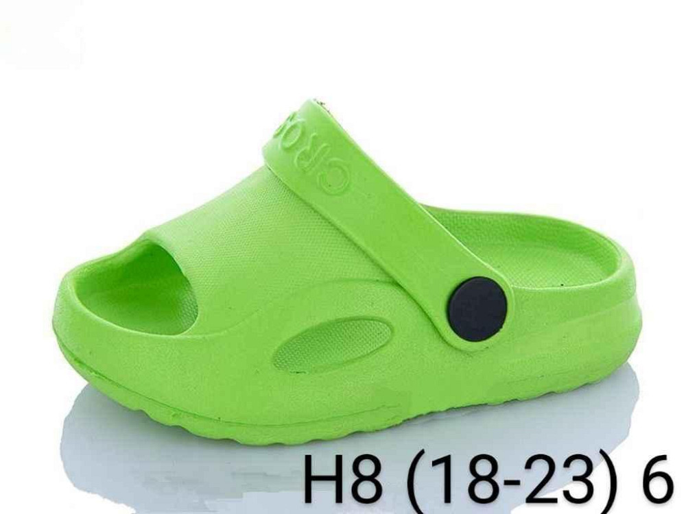 Капці пляжні дитячі р.18-23 зелений H8 (6 пар/уп) ТМ CROSS Київ - фото 1