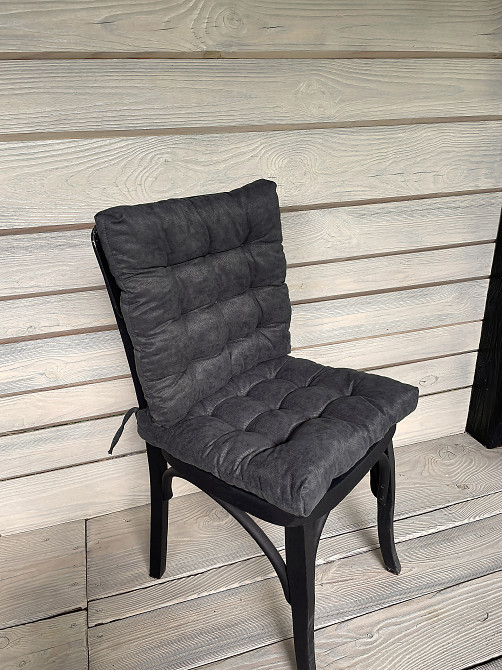 Подушка для стільців (40x40х5 см) Decorator Sparta колір темно-сірий 84-070 Київ - фото 4