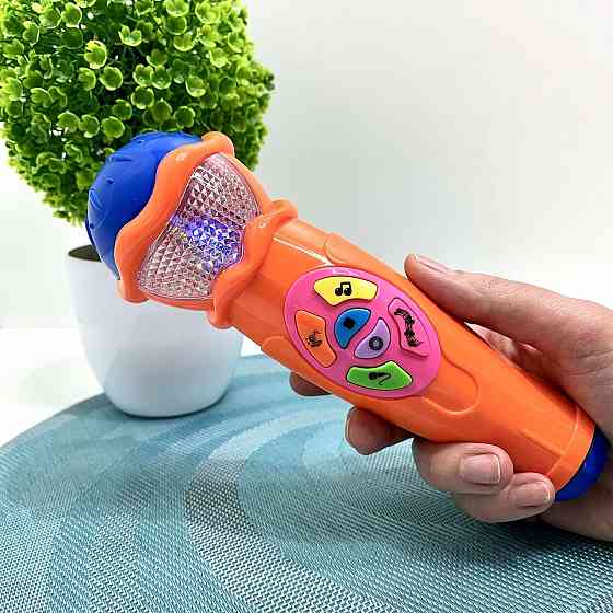 Мікрофон Limo Toy музичний дитячий 19см Помаранчевий (7043 UA) Чернігів