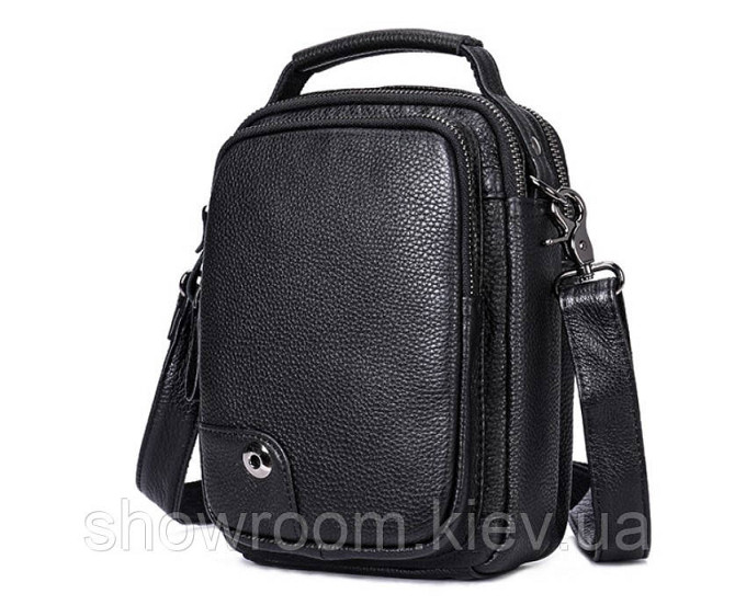 Удобная кожаная сумка через плечо Leather Collection (5044) Киев - изображение 8