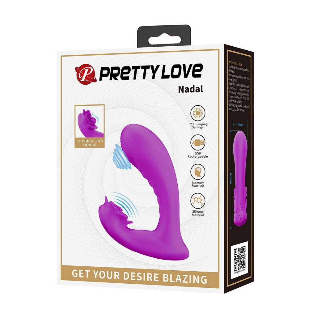 Вибромассажер PRETTY LOVE NADAL, 12 vibration functions 12 thumping functions memory function Sex Aura Киев - изображение 2
