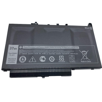 Акумулятор до ноутбука Dell Latitude E7470 PDNM2, 37Wh (3166mAh), 3cell, 11.1V, Li-ion AlSoft (A71025) Вінниця - фото 1