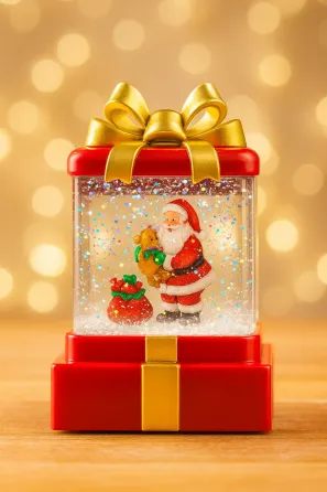 Ночник новогодний музыкальный Санта с подарками Коломия