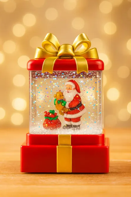 Ночник новогодний музыкальный Санта с подарками Коломия - фото 1