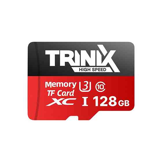 Карта пам’яті Trinix 128GB miсroSDXC з SD-адаптером U3 V30 A1 (90-00036) Киев