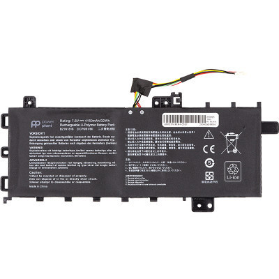 Акумулятор до ноутбука ASUS VivoBook 15 X512DA (B21N1818) 7.6V 4150mAh PowerPlant (NB431823) Вінниця - фото 1