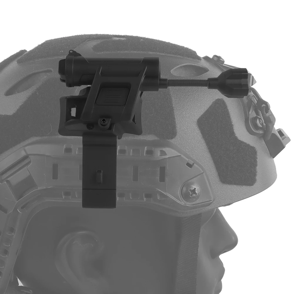 Ліхтар тактичний MPLS Charge 4.0 big size з кріпленням на шолом Чорний Вінниця - фото 5