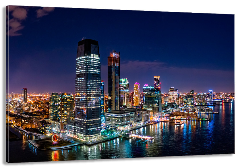 Картина холст в гостиную / спальню   Нічне місто  MLP_326 90х180см Киев - изображение 1