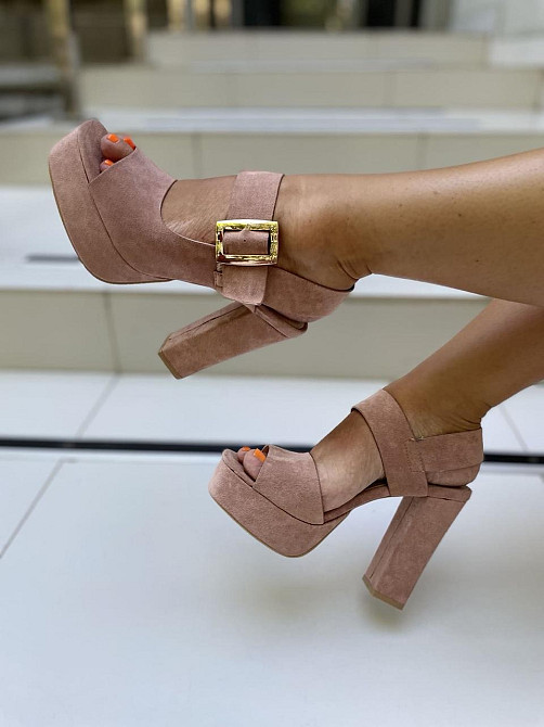 Girnaive Босоніжки жіночі Girnaive пудра (літо, еко-замша) (1020) лише 37р. Коломыя - изображение 9