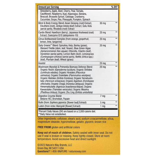 Вітаміни для чоловіків 50 + Nature's Way Alive! Men's 50+ Ultra Potency 60 таблеток Київ - фото 4