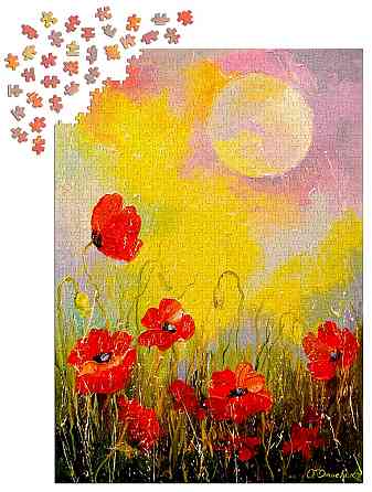 Пазл Маки в місячному світлі - Poppies in the Moonlight (Enjoy-1823) Киев