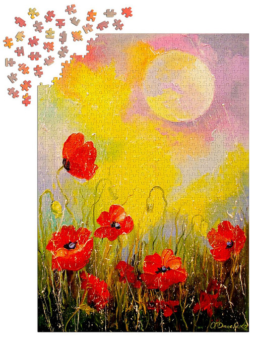 Пазл Маки в місячному світлі - Poppies in the Moonlight (Enjoy-1823) Київ - фото 4