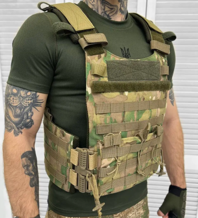 Тактична плитоноска Cold зі швидким скиданням 10-3 без плит (Мультикам) Вінниця