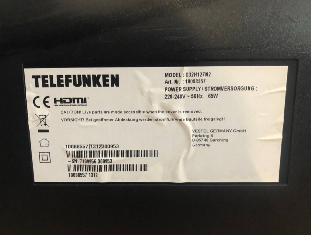 Телевізор Telefunken 32” HD Київ - фото 3