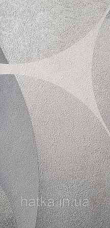 Шпалери вінілові на флізеліні гарячого тиснення Sintra Atmosphere метрові геометрія кола сіре срібло 512432 Київ