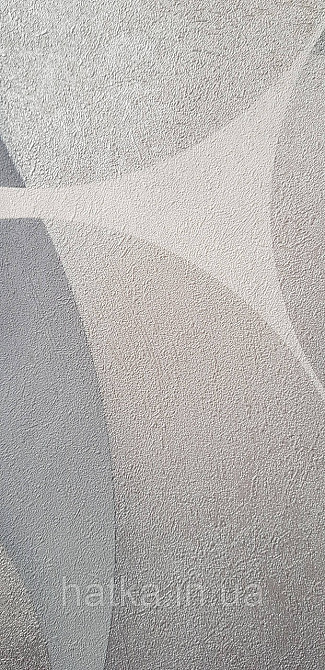 Обои виниловые на флизелине горячего тиснения Sintra Atmosphere метровые геометрия круги серый серебро 512432 Киев - изображение 2