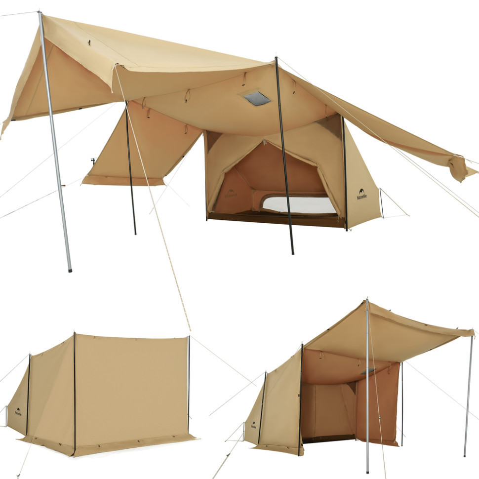 Намет одномісний із тентом Naturehike CNK2450WS026, коричневий Київ - фото 1