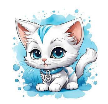 Термонаклейка для одежды модная Кошечка Киев - изображение 1