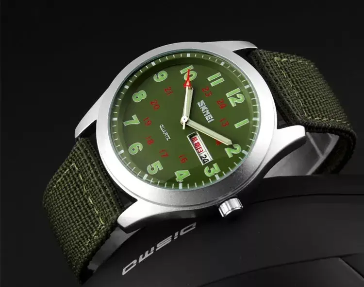 Чоловічий наручний класичний годинник Skmei 9112 (Зелений) Вінниця - фото 4