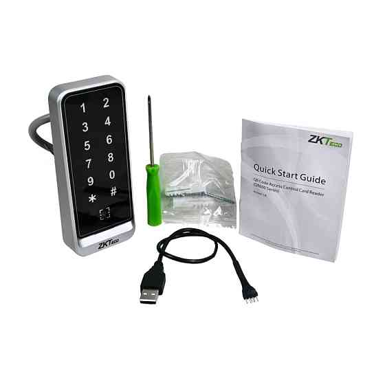 Зчитувач EM-Marine і QR-кодів з клавіатурою ZKTeco QR600-VK-[EM]  вологозахищений Киев