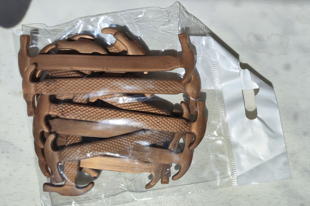 Шнурки силіконові бронза 12 шт Сміла - фото 3