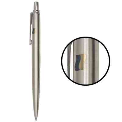 Ручка шариковая Parker JOTTER 17 UKRAINE SS CT BP Флаг желто-синий на колпочке (16132_T008c2) Винница