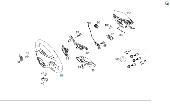 Mercedes-Benz  A2184600618 9E38 Рульове колесо E-class W212 C-Class Estate S204 C-Class W204 C-Class Coupe C204 E-Class Coupe C207 E-class Cabriolet A Одесса
