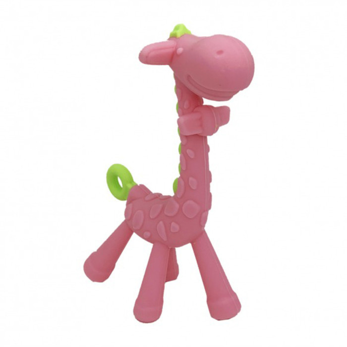 Силіконовий прорізувач "Жираф" MGZ-0416(Pink) в футлярі Вінниця - фото 1