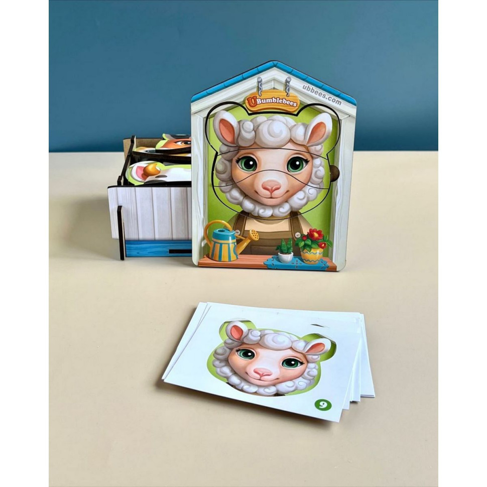 Деревянный пазл-вкладыш 