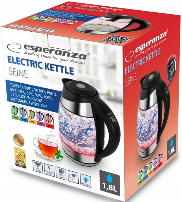 Чайник электрический Esperanza SEINE 2200Вт (Польша) Киев - изображение 7