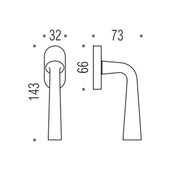 Colombo Ручка оконная Tender MG12DK мат.никель Киев