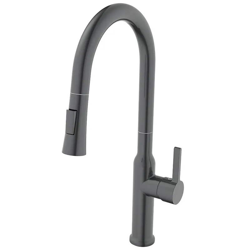 Кухонный смеситель с выдвижным изливом Mixxus Premium PULL 014 GRAPHITE (MI6959) Харьков - изображение 1