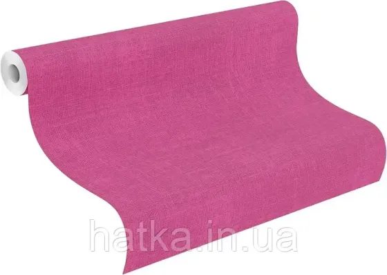 Шпалери вінілові на флізеліні Rasch Clasik 0,53х10 однотонні яскраво- малинові Київ