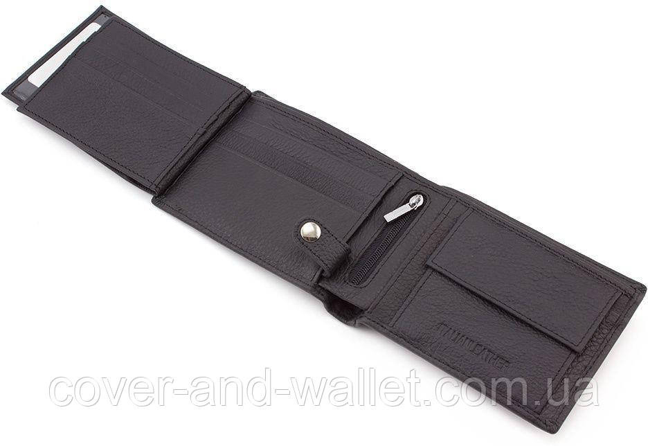 Шкіряний чоловічий гаманець без застібки з блоком для документів ST 108 Київ - фото 9