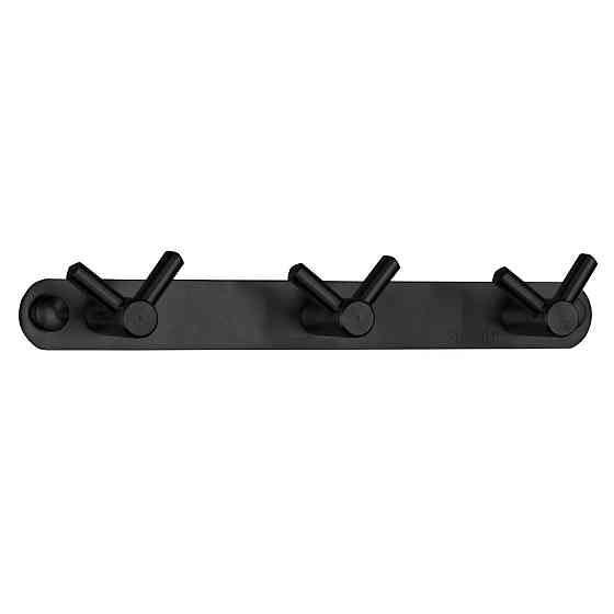 Планка с крючками Globus Lux BS8435-3 черная матовая SUS304 (000021197) Киев