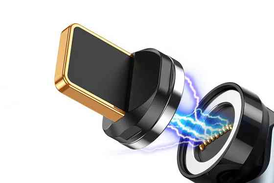 Магнитный коннектор Lightning для магнитного адаптера, 9pin, поддержка быстрой зарядки до 240W (без адаптера) Николаев