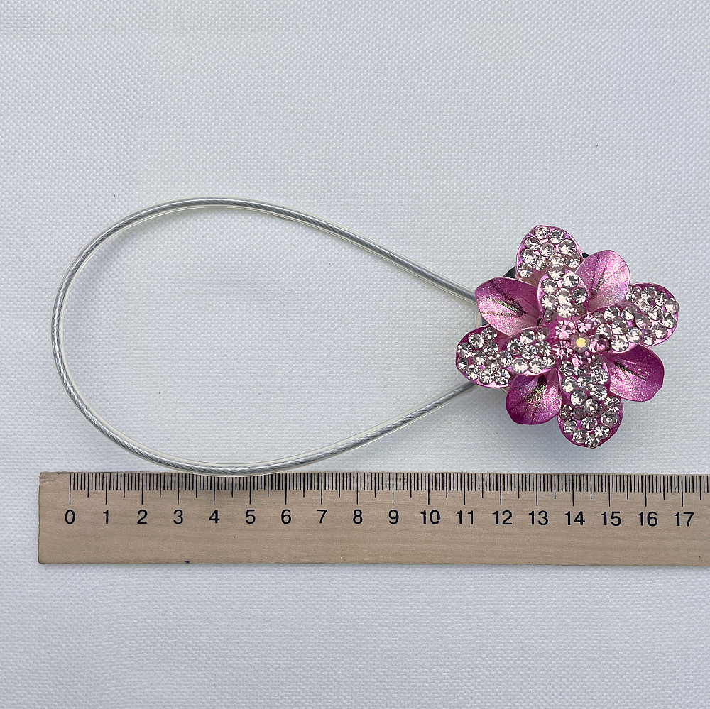 Магніти для штор та гардин "Flowers" набір 2 шт Рожевий (81-222) Київ - фото 7