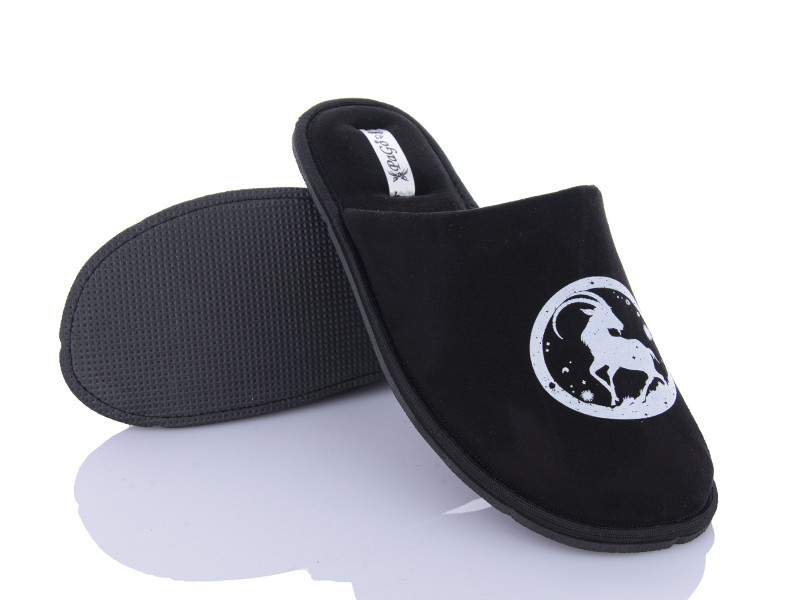 Капці Козеріг Знак зодіаку Чоловічі закритий носок Pago 22.12-19.01 чорний Одеса - фото 4