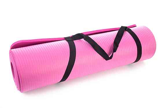 Коврик гимнастический для йоги фитнеса пилатеса Power System PS-4017 NBR Fitness Yoga Mat Plus Pink 180х61х1 Киев