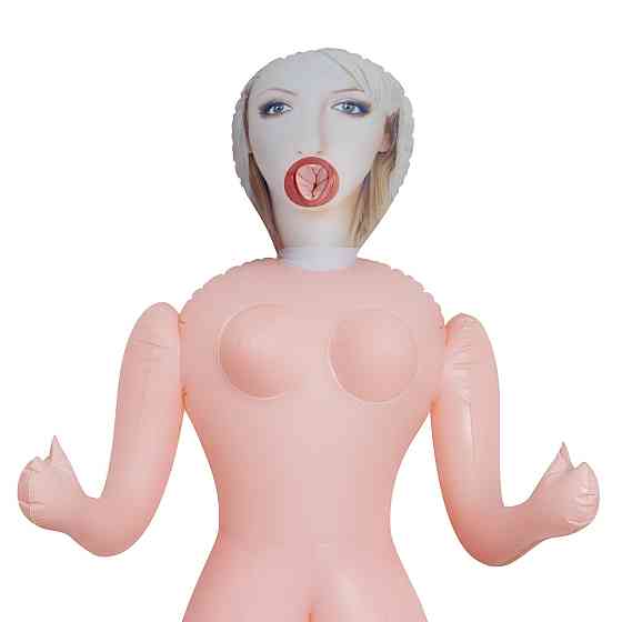 Секс-лялька з 3 отворами Crushious CRISTINA The Inflatable Nurse, бежева, 155 см Sex Aura Київ