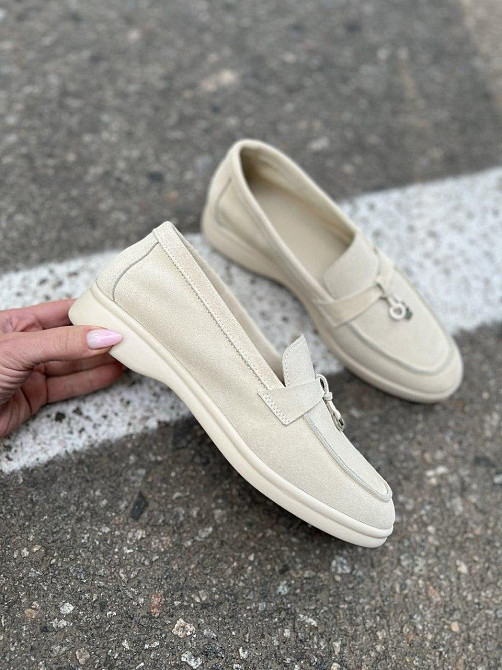 Notta bene Лофери жіночі Notta bene T-0124 св.бежевий (весна-осінь, замша натуральна) (5907) 40 Коломия - фото 1