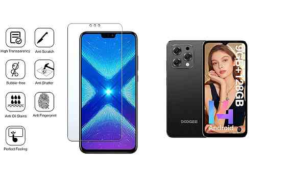 Защитное стекло NeoGlass для DOOGEE N55, N55 Plus, N55 Pro – ультрапрозрачное и устойчивое Киев