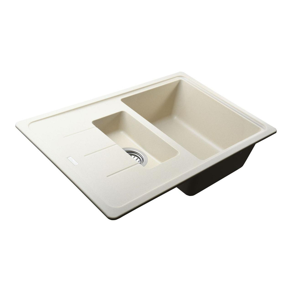 Гранитная мойка Globus Lux IZEO слоновая кость 780х500мм Киев - изображение 3