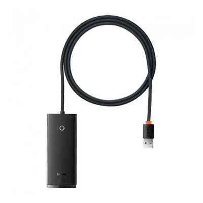 Концентратор Baseus USB 3.0 to 4xUSB 3.0 1.0m black (WKQX030101) Вінниця